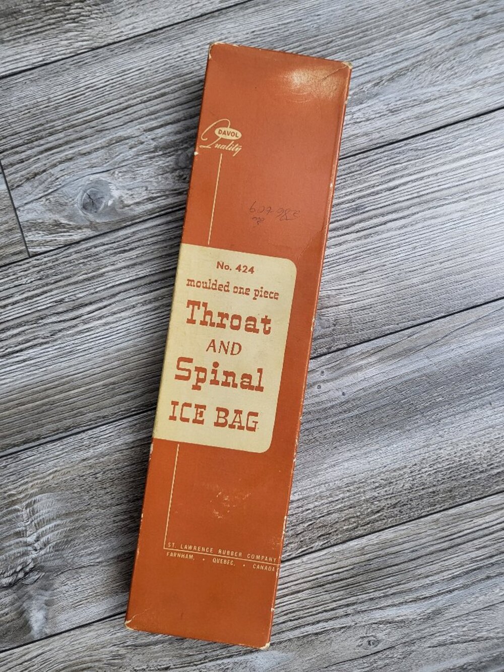 Vintage Ice Bag Davol No. 424 Throat & Spinal - Never Used New Old Stock